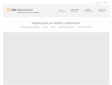 Tablet Screenshot of dplindustrias.com